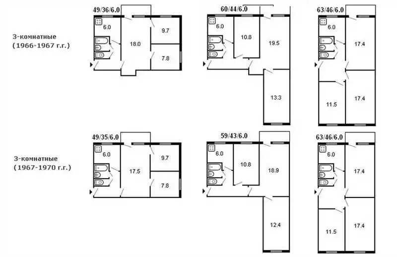 Эффект простора Хитрости планировки трехкомнатной квартиры